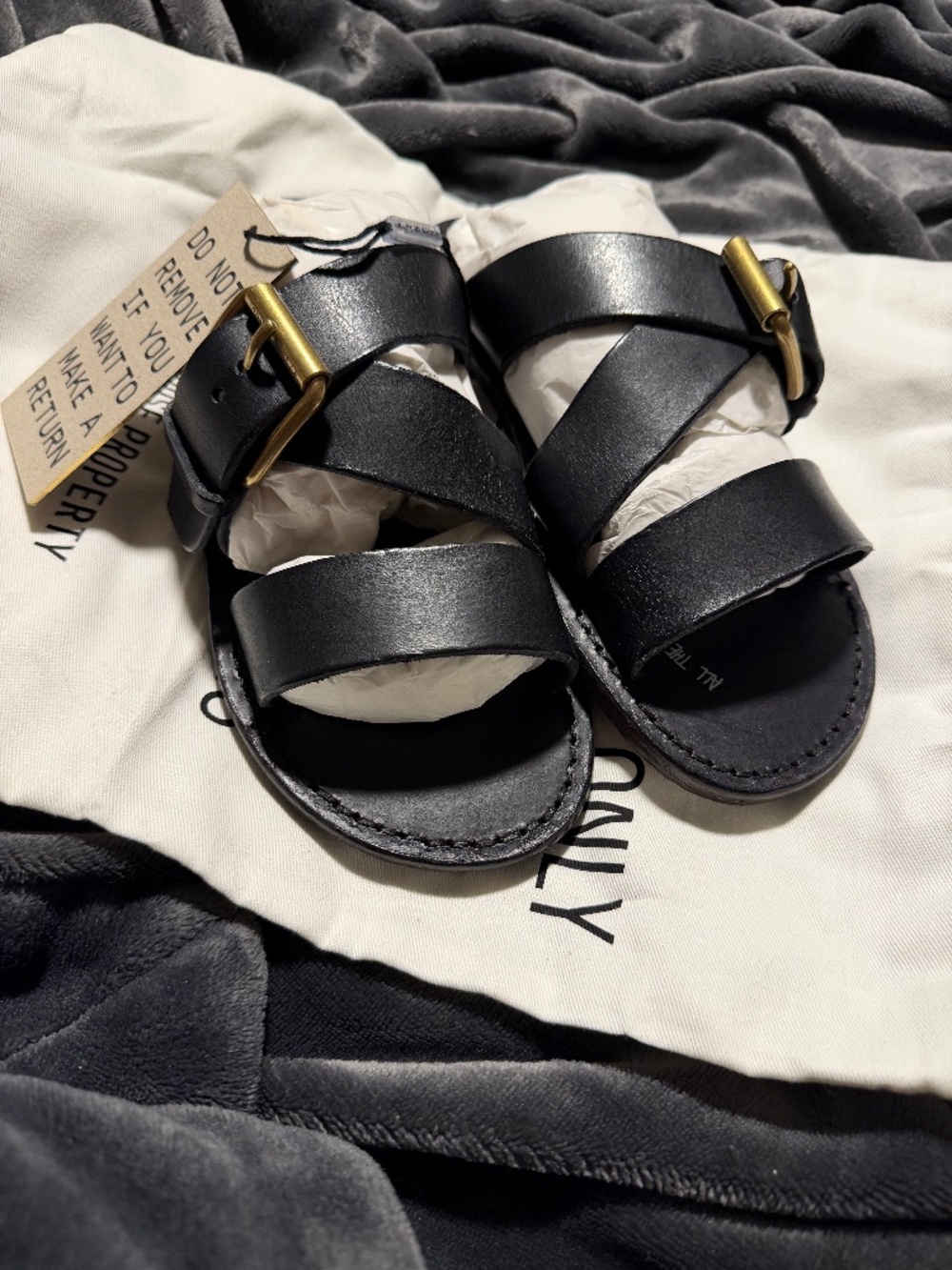 BNIB Golden Goose Black Sandals 37/7